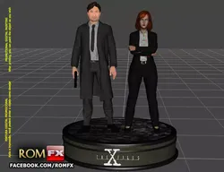 The X Files - Mulder and Scully Printables Figures 3D print model