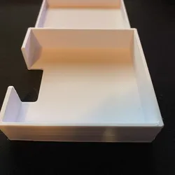 3D printed desktop organizer for Post-it notes, paper clips and accessories