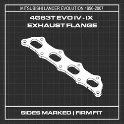 4G63T Mitsubishi Evo Exhaust Flange IV - IX