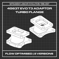 4G63T Mitsubishi Evo IV - IX T3 Turbo Adaptor
