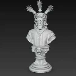 Bust of the Lord of the Sentence of the Macarena Brotherhood of Seville-PJH3D
