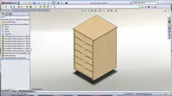 Bürorollcontainer Kiefer