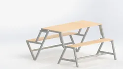 Convertible chair and table