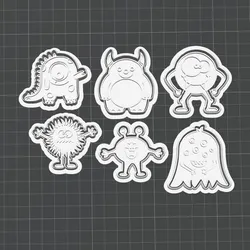 Cute Animal Cookie Cutter Set – 6 Adorable Character Cookie Cutters STL | 2 Inch Cutter & Stamp
