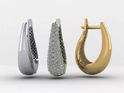 Hoop Earrings Teardrop