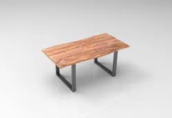 Iron Wooden Dining Table
