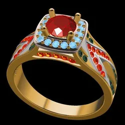 Luxury Men Ruby Ring