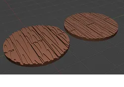 Miniature base 30mm wooden planks