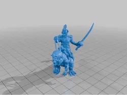 Ramosaur Rider Heroscape Proxy
