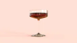 Ridged Coupe Champagne glass