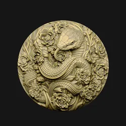 Snake design serpent python anaconda mamba poison pendant cobra
