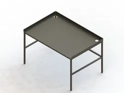 Stainless Steel Desk 28 1/2" x 33" x 49"