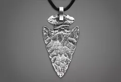 Stone Arrowhead Pendant