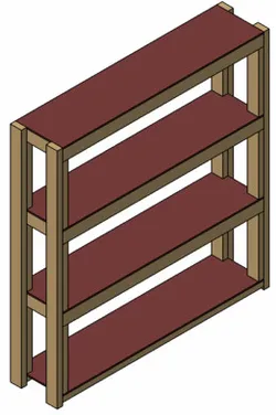 Wooden Garage Shelf Assembly IYP