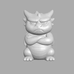 Annoyed Chibi Dragon
