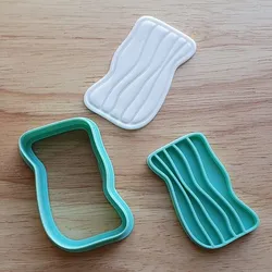 Bacon Cookie Cutter - Breakfast Meat Food Baking Mold STL