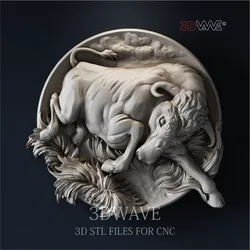Bull 3d stl files for CNC
