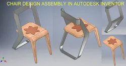 Chair Design Assembly in Autodesk Inventor || Inventor Drawing tutorial || Drawing || Inventor Cad