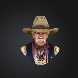 Cowboy Bust
