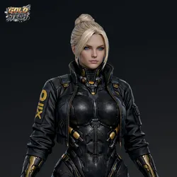 Cyberpunk Assassin "Vexa" Girl 3D Printable Figure