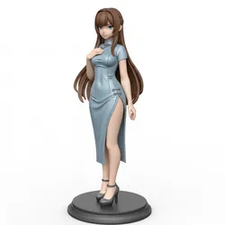 Elegant Qipao Lady Miniature 3D Printable STL
