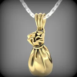 gold bag pendant