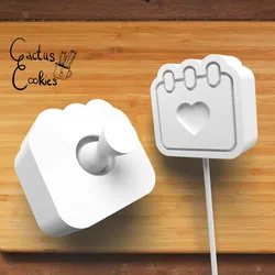 Heart Calendar Cake Pop Mold 1054_4
