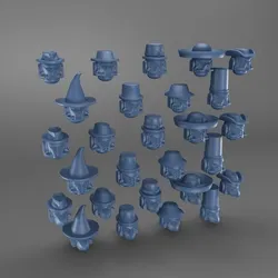 Helmets with hats