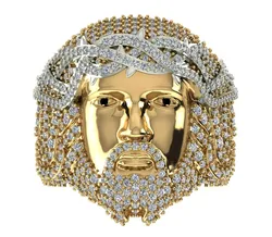 Jesus Ring 3D print model NOR0033