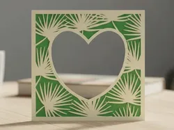 Marco tropical 3D Caja de luz Corte de papel - Modelo de impresión 3D gratuito