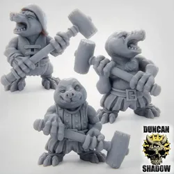 Mole Folk with Great Hammers (Pre Supported)