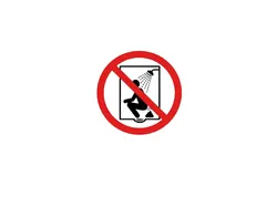 No pooping in the shower