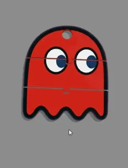 Pacman Blinky keychan keychan keychain