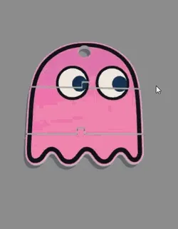 Pacman Pinky keychan keychan keychain