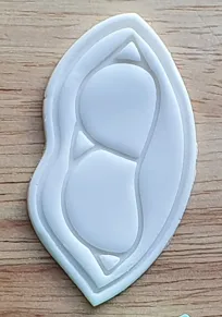 Peas Cookie Cutter - Two Peas in a Pod Vegetable Food Baking Mold STL