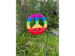 Rainbow Peace Sign Banner