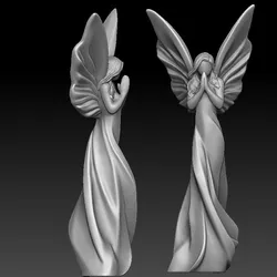 stylized female angel
