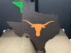 Texas Longhorns/Tapa de enganche de Texas - Modelo de impresión 3D gratuito