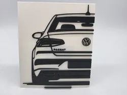 2D Wall Art VW Passat B8 Limosine - Free 3D Print Model