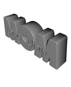 3D Mom Decor | Love You Mom Sign | Mother’s Day Gift