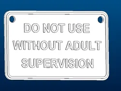 Adult Supervision sign - Free 3D Print Model