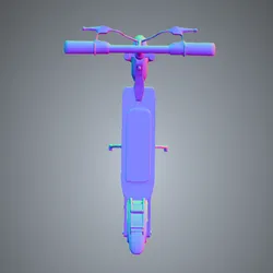 An electric standing scooter