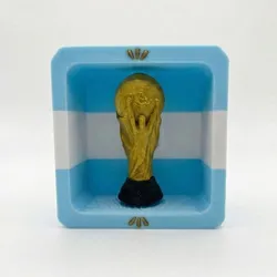 ARGENTINA WORLD CUP FIDGET CLICKER - 3 STARS TROPHY BOX