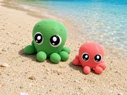 Baby Octopus articulated - Free 3D Print Model