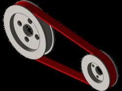 Belt and Pulley Assembly – SolidWorks CAD Model