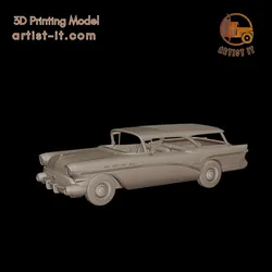 Buick Century Caballero Wagon 1957 3d print model 3D Print Model in Automotive 639804