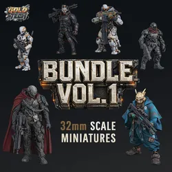 Bundle Vol.1 - Cyberpunk Sci-fi Characters Collection 32mm STL