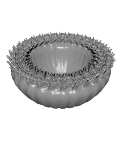 Carrot Patch Snack Bowl with Grass Rim