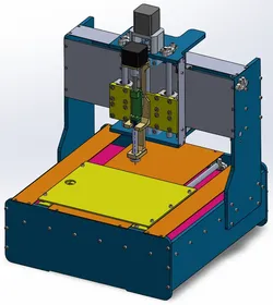 CNC desktop CNC dispensing machine SolidWorks