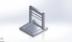 CNC Machine Frame Structure Model